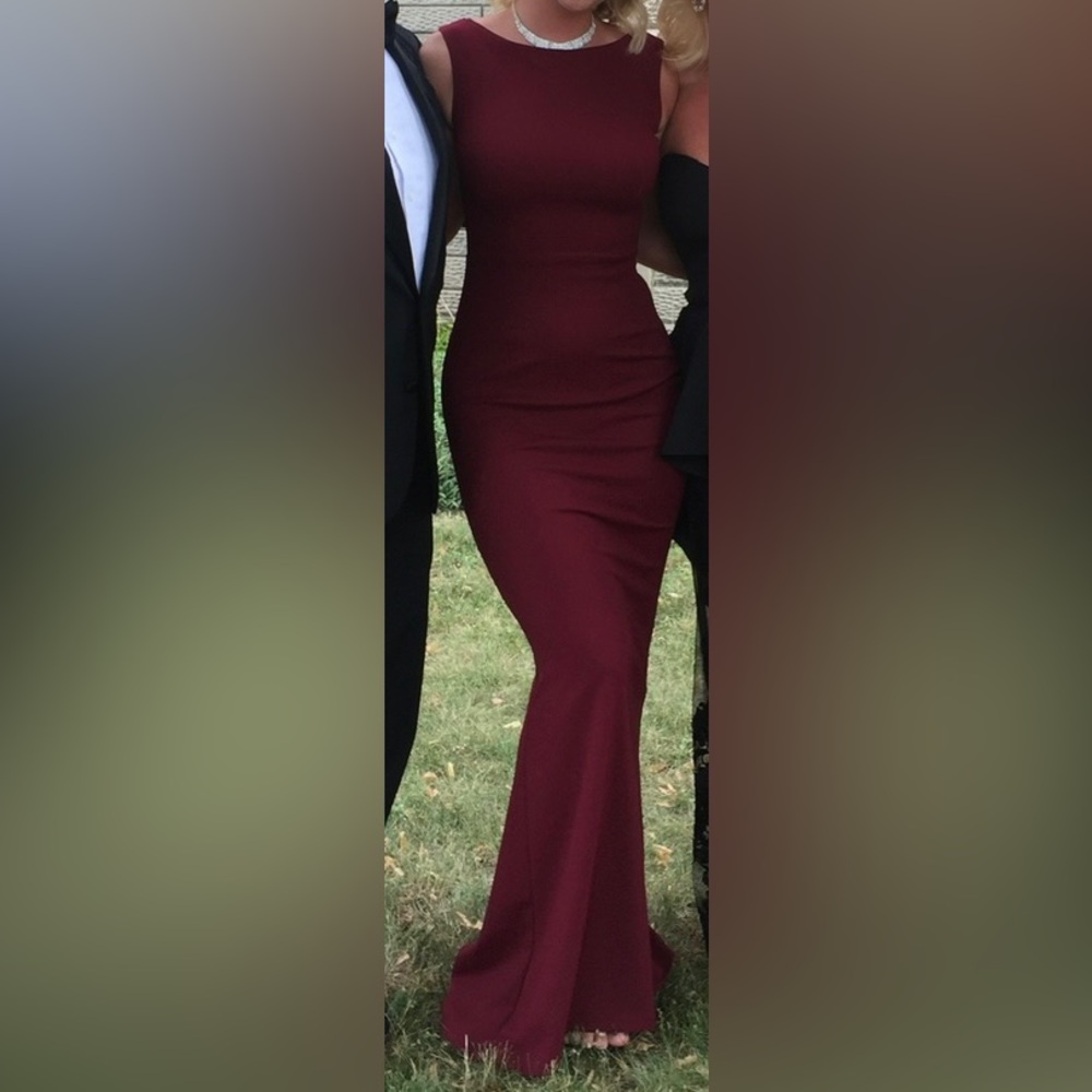 Burgundy/Red Long Formal Dress